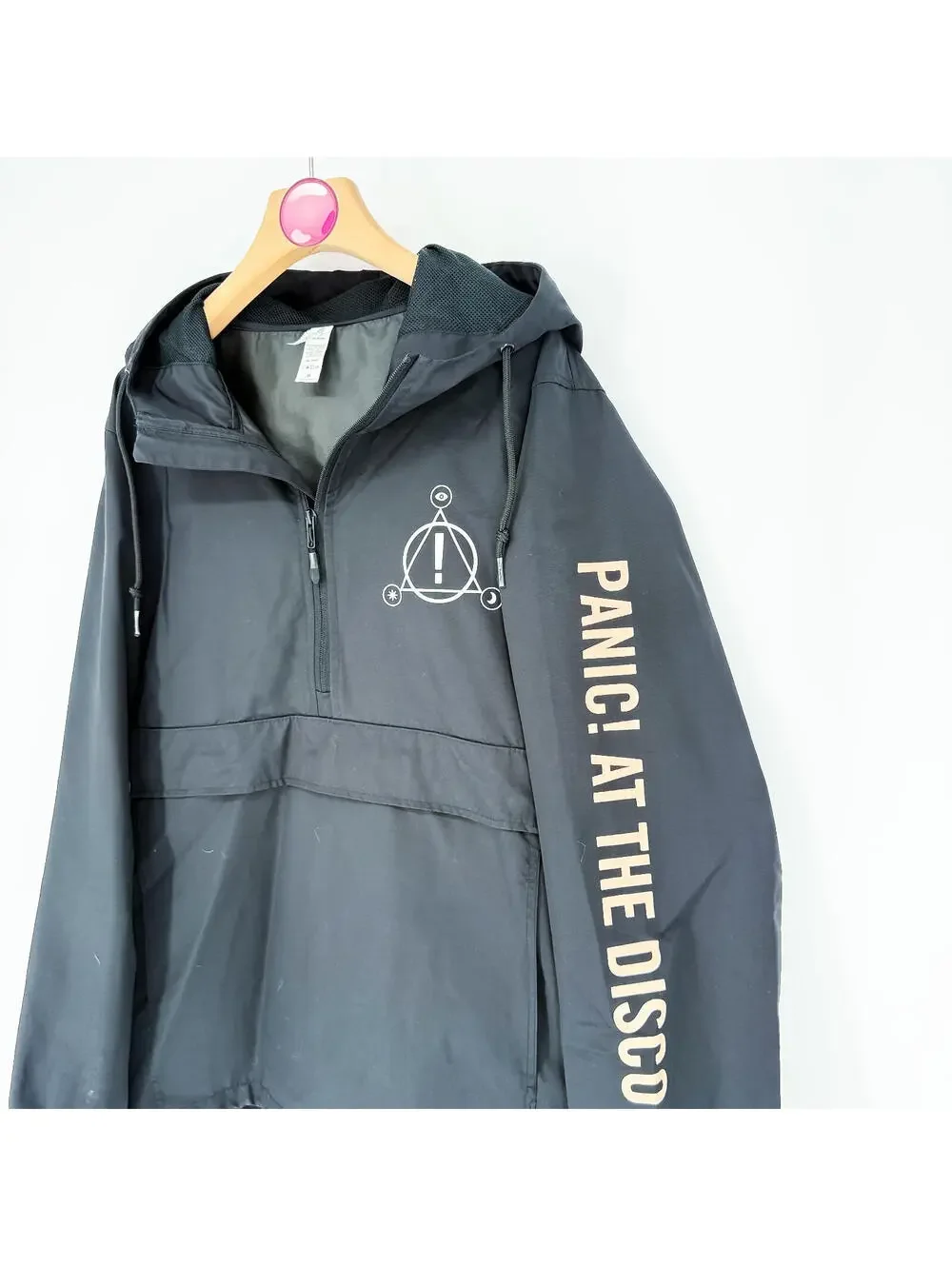 Panic! At The Disco Half Zip Anorak Windbreaker Jacket Emo Pop Punk Alt Men's M